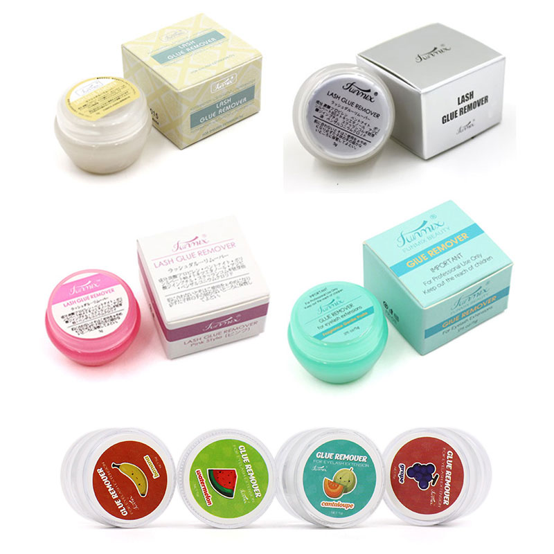 Eyelash Extension Remover Gel - 10pcs Fruit Flavour Eyelash Glue Remover