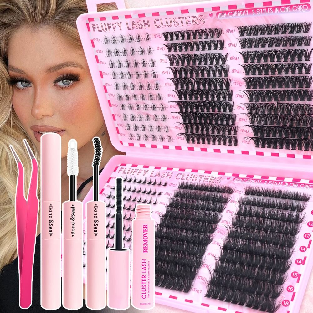 Eyelash Extension Wispy Look - Natural Look False Eyelashes Bond and