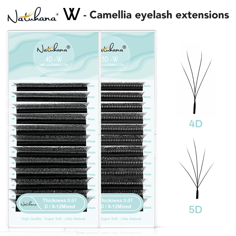 Eyelash Extension Human Hair - NATUHANA Camellia W Lashes 3D 4D