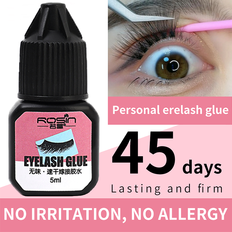 Eyelash Extension Permanent - 5ml Black Eyelash Extension Glue Waterproof