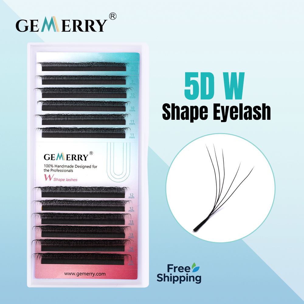 Eyelash Extension Human Hair - GEMERRY 5D W Shape Eyelash Extensions