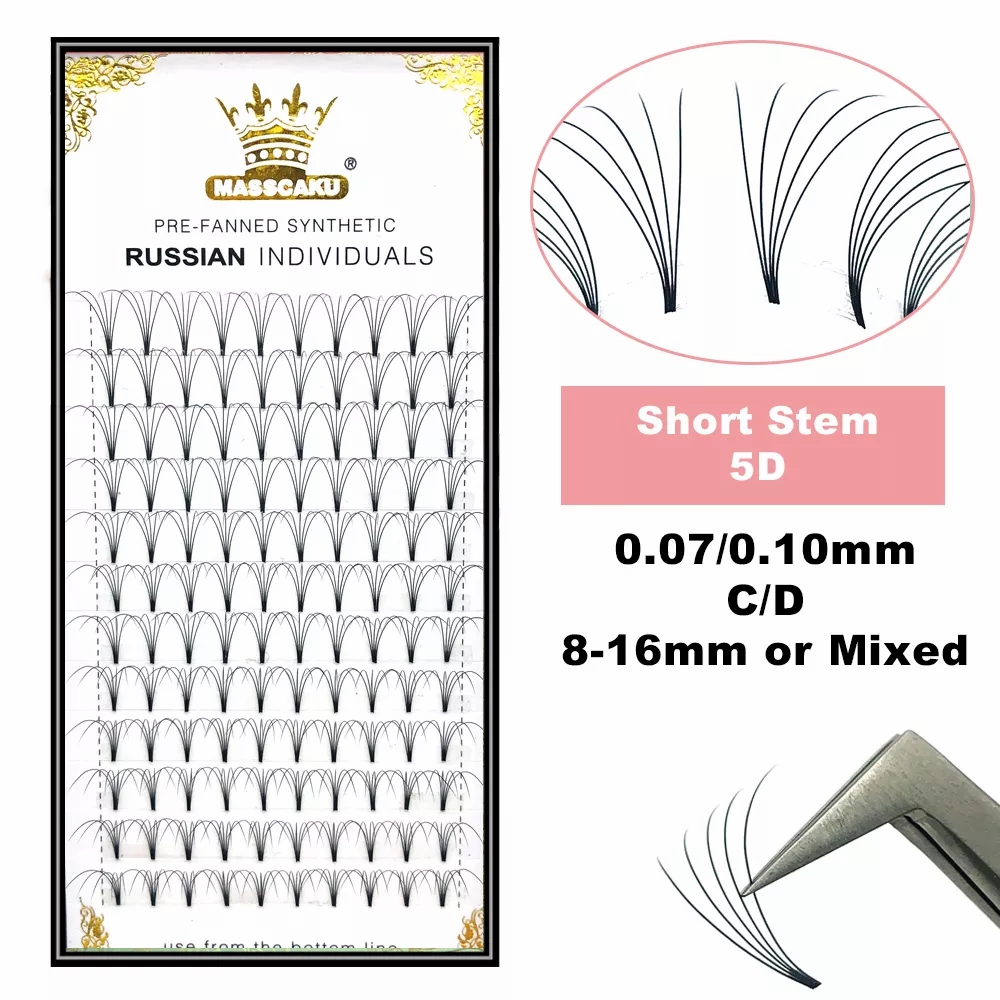 MASSCAKU Premade Russian Volum - огляд і ціна Eyelash Extension Remover At Home
