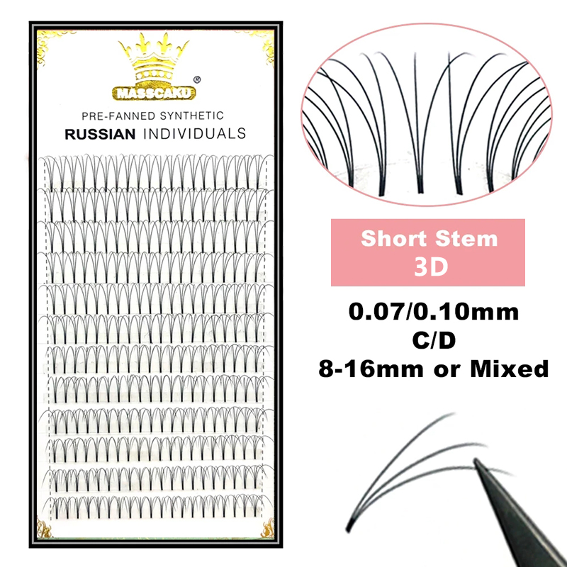 MASSCAKU Premade Russian Volum - огляд і ціна Eyelash Extension Remover At Home