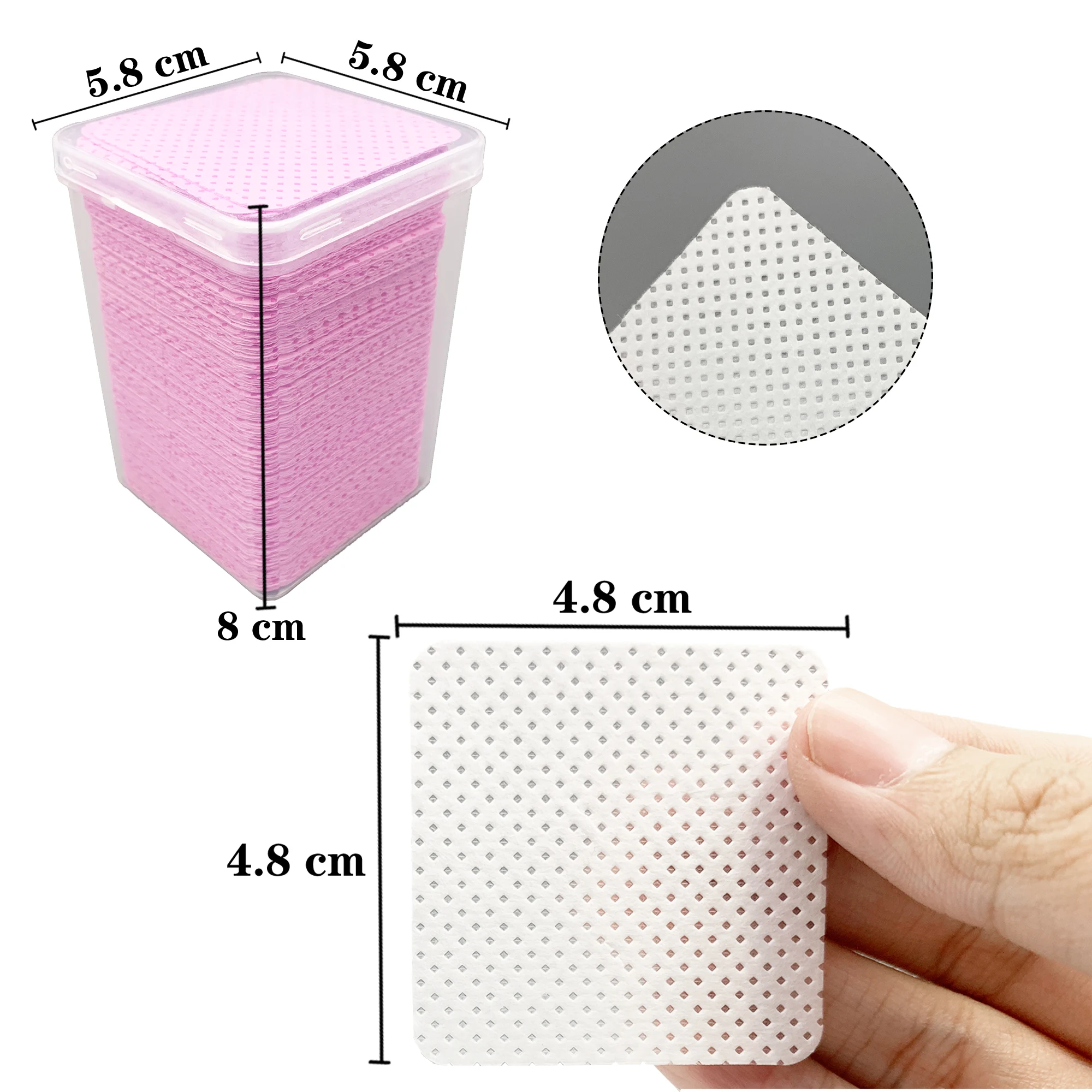 200Pcs/Box Lint Free Nail Wipe - огляд і ціна Eyelash Extension Remover Gel