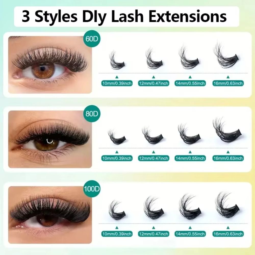 Natural Look False Eyelashes B - огляд і ціна Eyelash Extension Wispy Look
