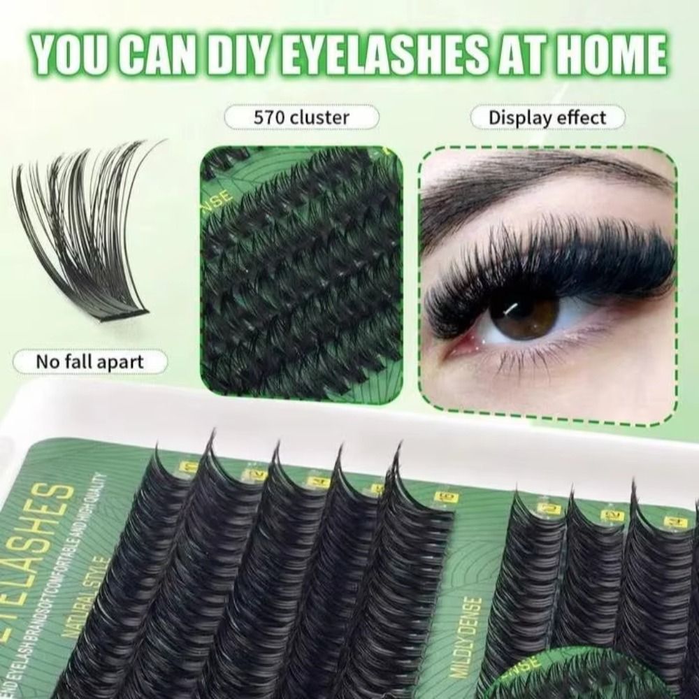 Natural Look False Eyelashes B - огляд і ціна Eyelash Extension Wispy Look