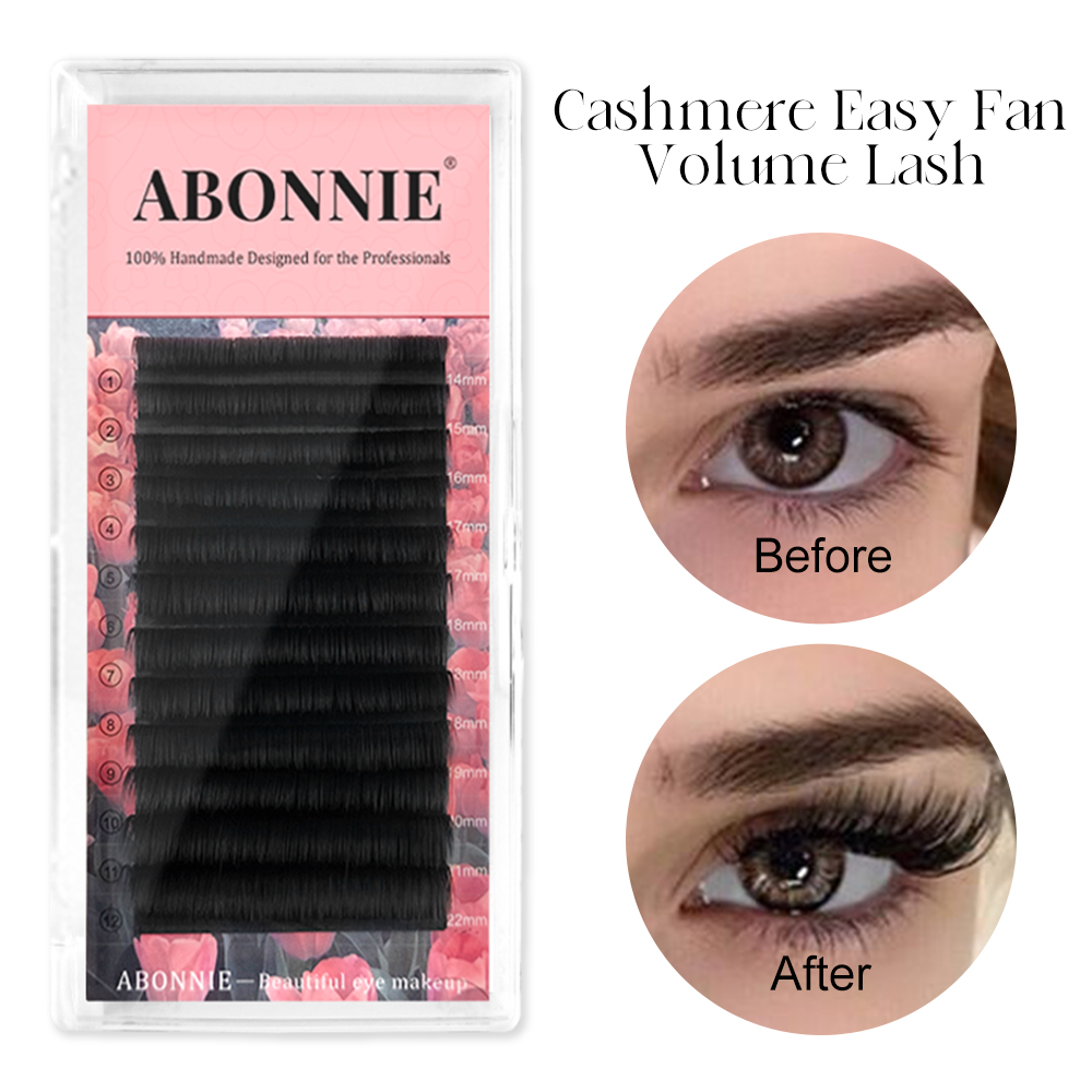 Abonnie Easy Fanning Eyelash E - огляд і ціна Eyelash Extension Human Hair