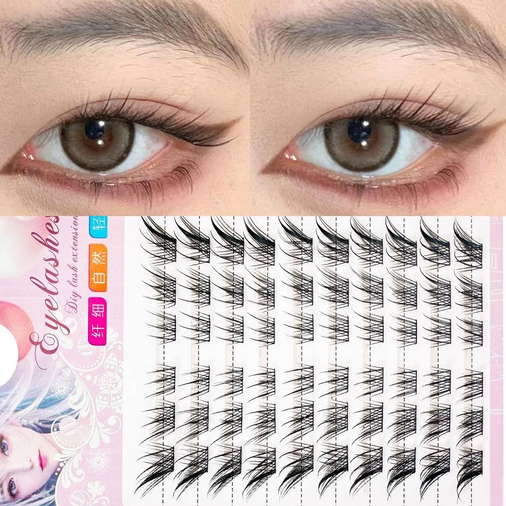 3D Cat Eye Clusters Lashes Man - огляд і ціна Eyelash Extension Fox Eye