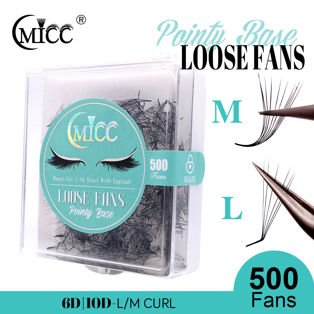 500 Fans 6D 6mm 10D M L Specia - огляд і ціна Eyelash Extension Fox Eye