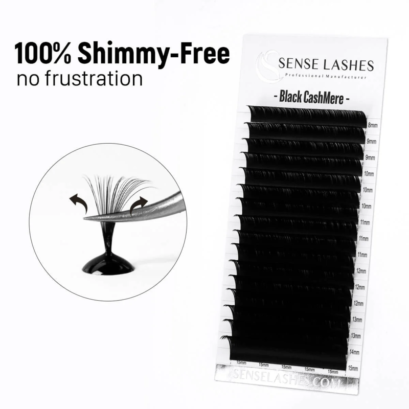 SENSE LASHES Black Cashmere Tr - огляд і ціна Eyelash Extension Human Hair