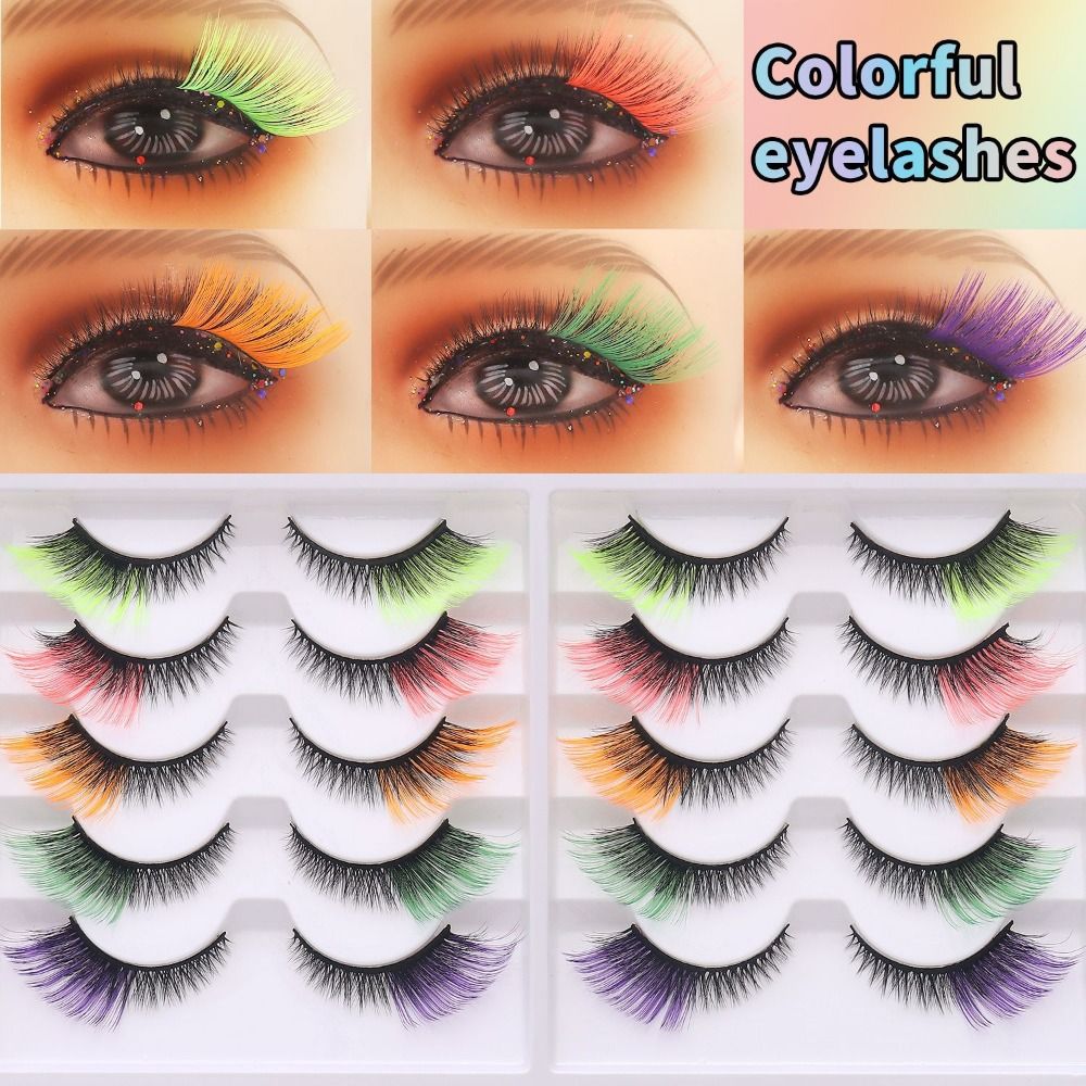 10 Pairs 3D Mink Colored Anime - огляд і ціна Eyelash Extension Cat Eye Wispy