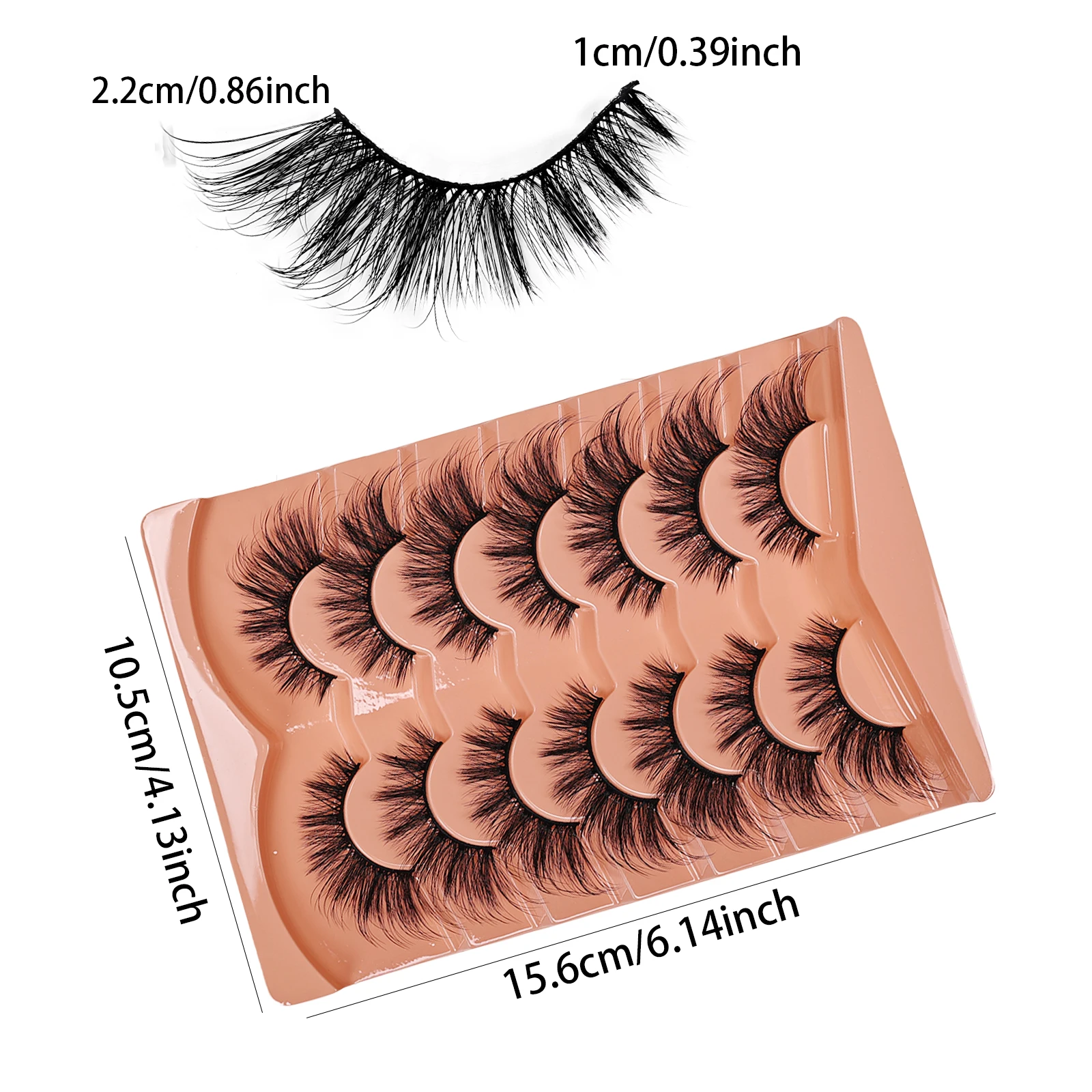 7 Pairs Cat Eye Eyelashes 3D N - огляд і ціна Eyelash Extension Cat Eye Wispy