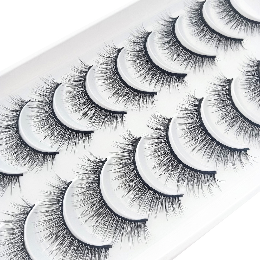 10 Pairs 3D Fluffy False Eyela - огляд і ціна Eyelash Extension Human Hair