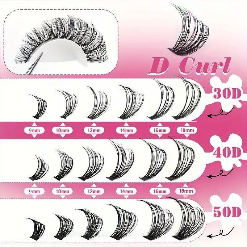 Professional D Curl Cluster La - огляд і ціна Eyelash Extension Kits
