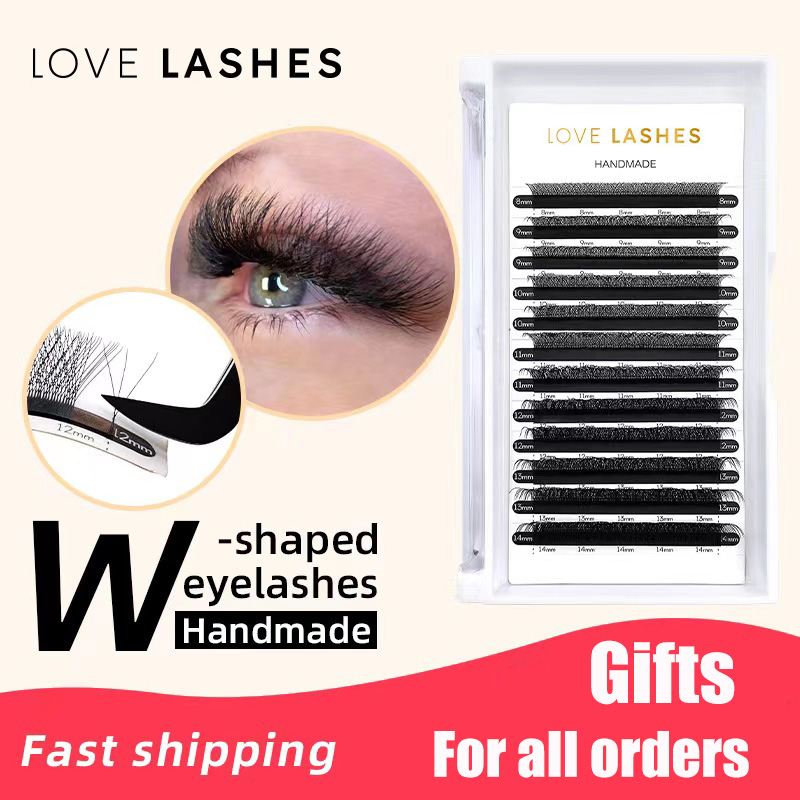1Case 3D W Shape Lashes Premad - огляд і ціна Eyelash Extension Human Hair
