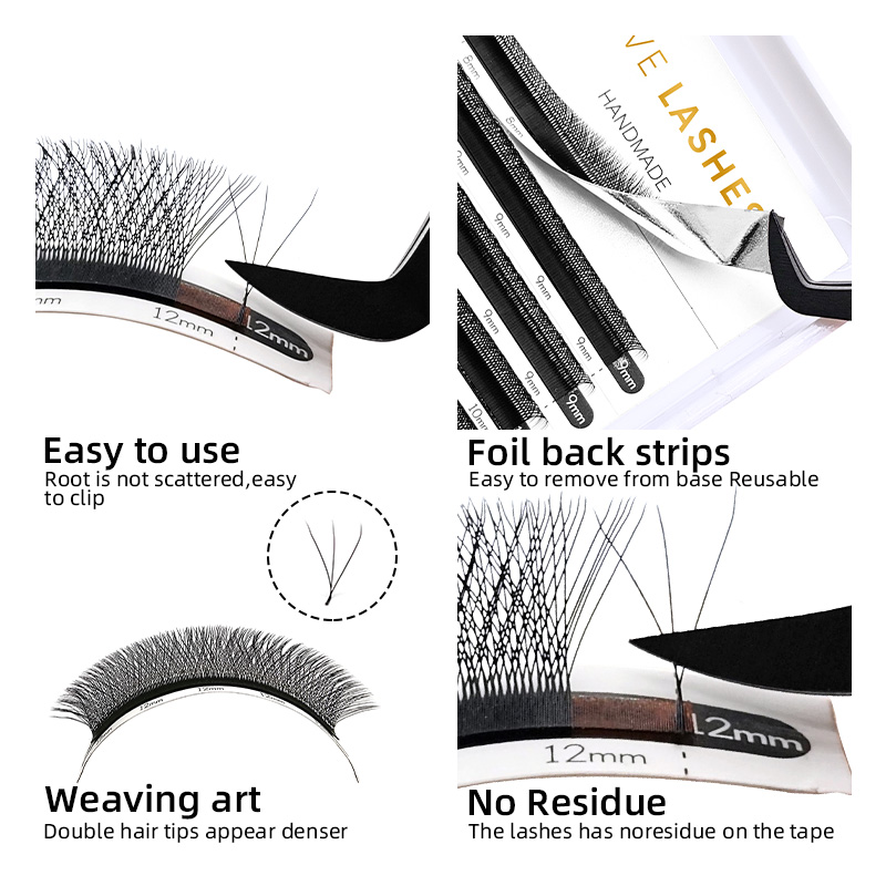 1Case 3D W Shape Lashes Premad - огляд і ціна Eyelash Extension Human Hair
