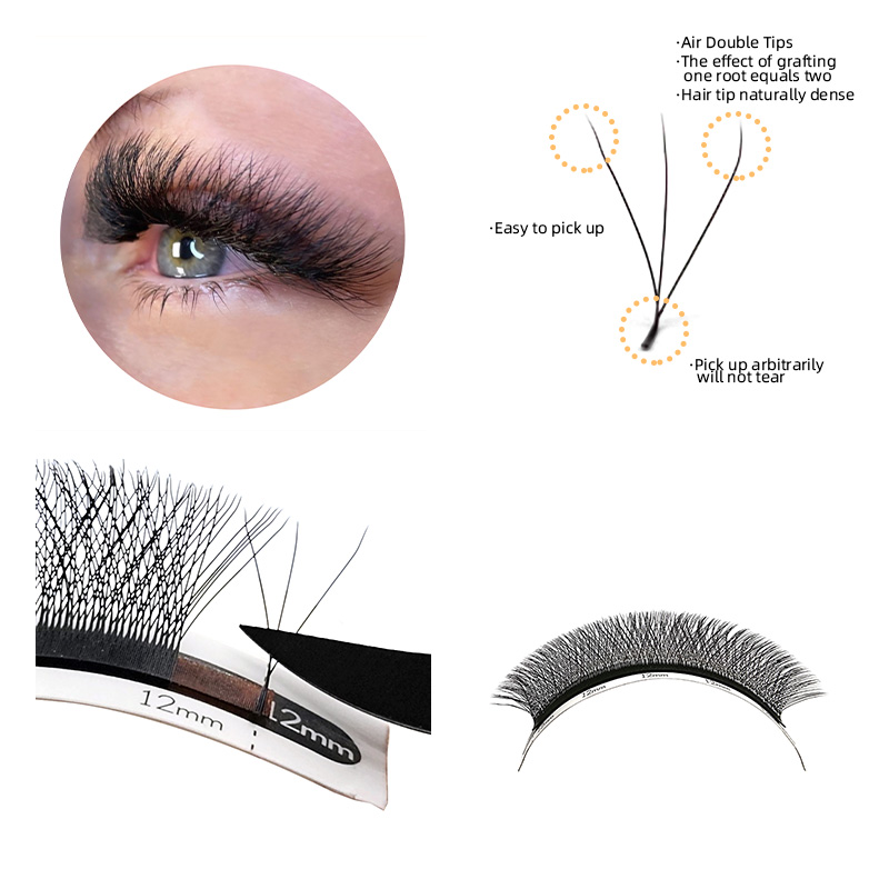 1Case 3D W Shape Lashes Premad - огляд і ціна Eyelash Extension Human Hair