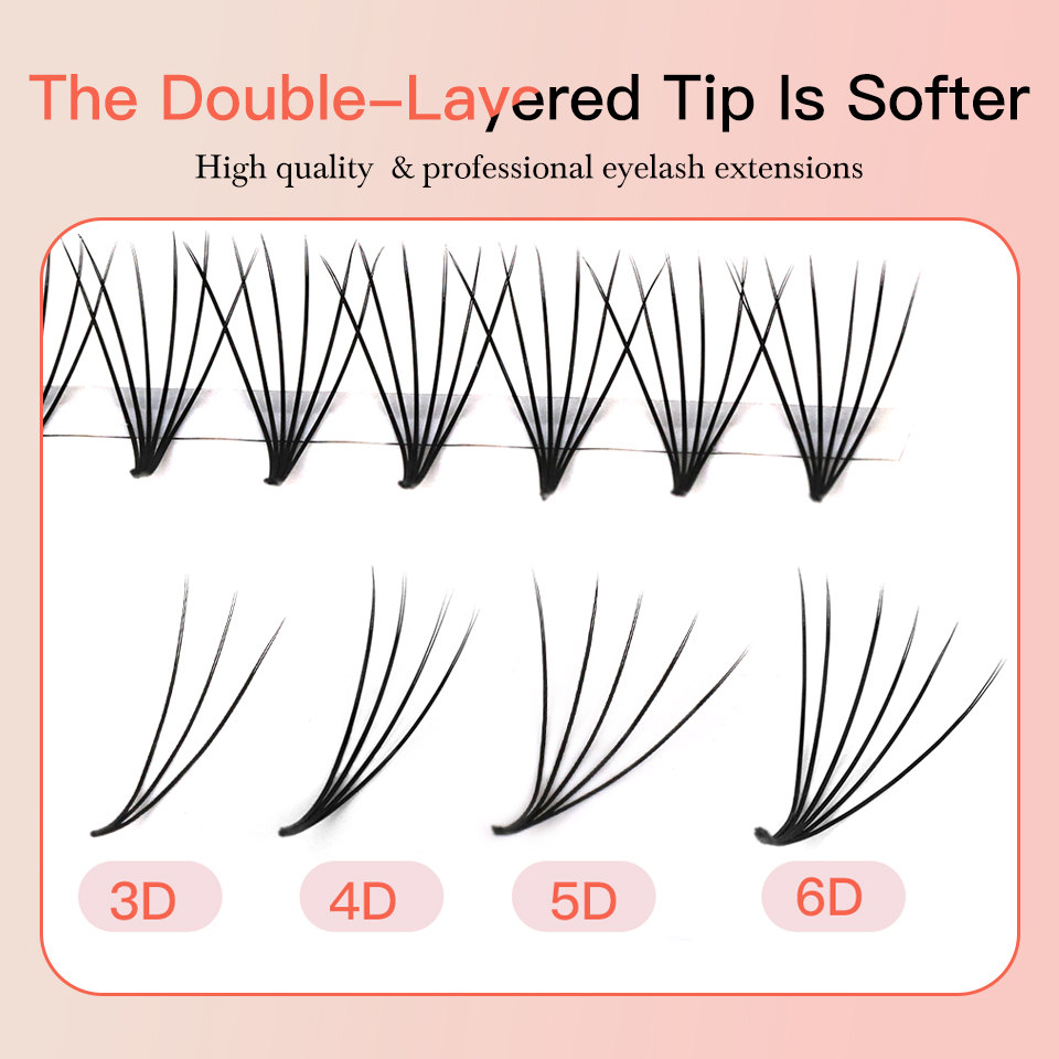 AGUUD Camellia Premade Fans La - огляд і ціна Eyelash Extension Human Hair