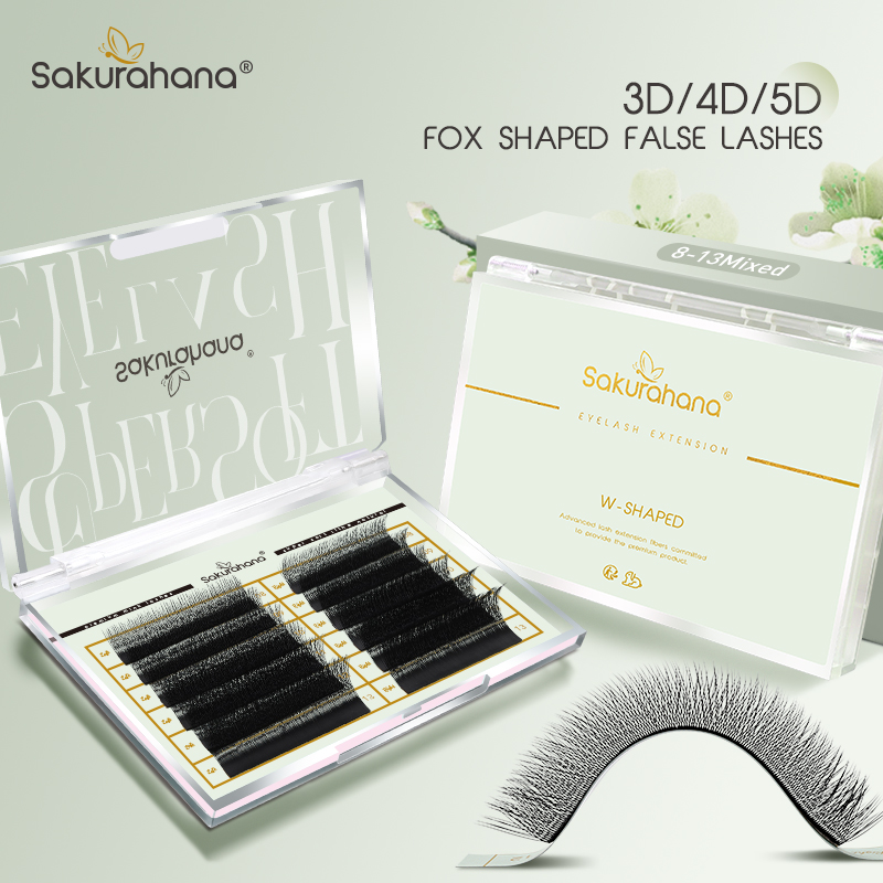 SAKURAHANA Fox 3D 4D 5D Shaped - огляд і ціна Eyelash Extension Fox Eye
