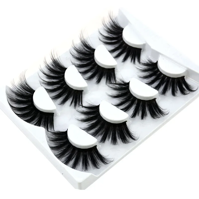 AMSDCN 4 pairs of natural mink - огляд і ціна Eyelash Extension Human Hair