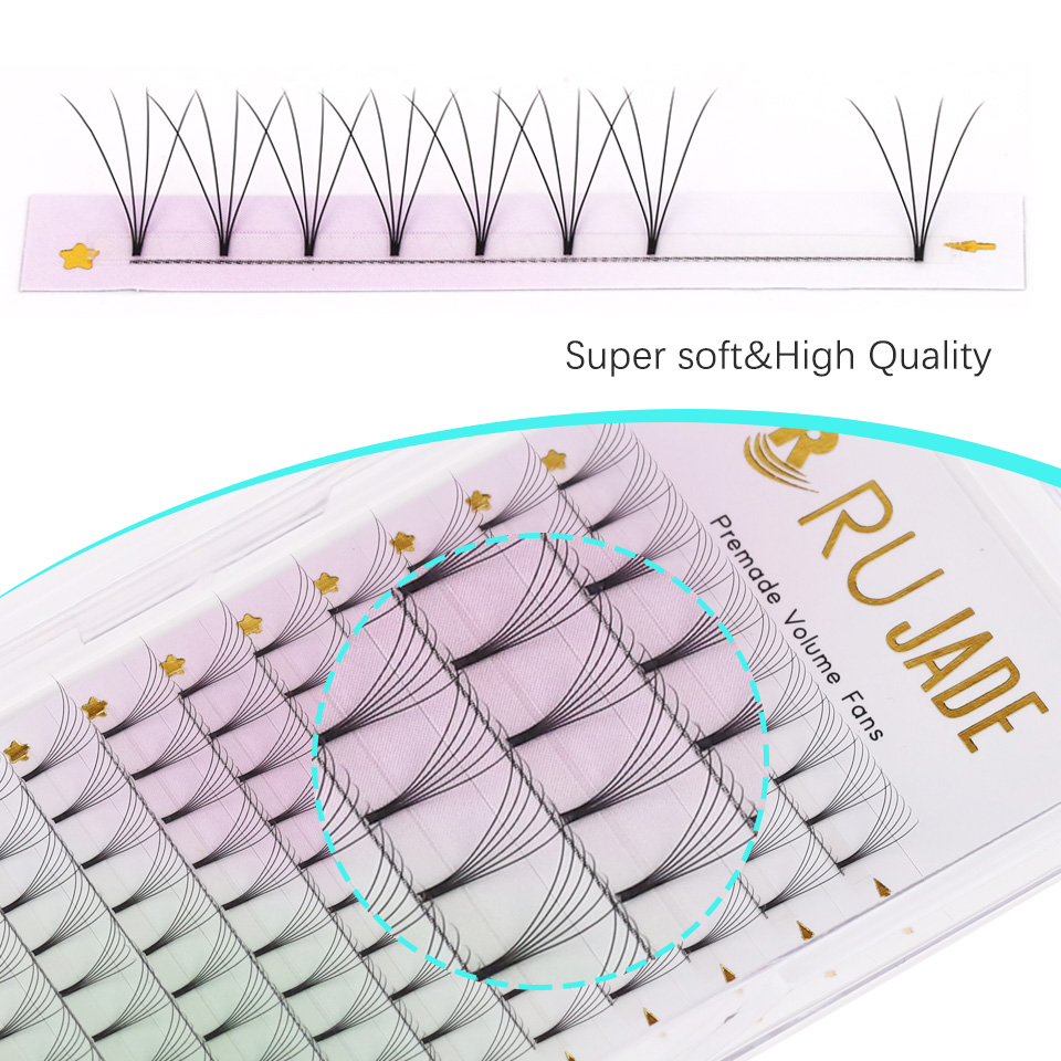 Rujade Premade Volume Fans Sho - огляд і ціна Eyelash Extension Human Hair