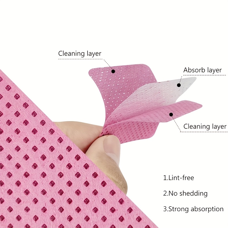 50/100/200pcs Lint-Free Nail W - огляд і ціна Eyelash Extension Remover Gel