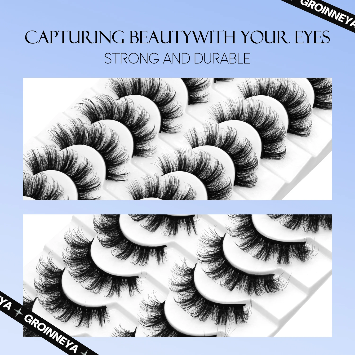 Lasvirey Fluffy Eyelashes Natu - огляд і ціна Eyelash Extension Cat Eye Wispy