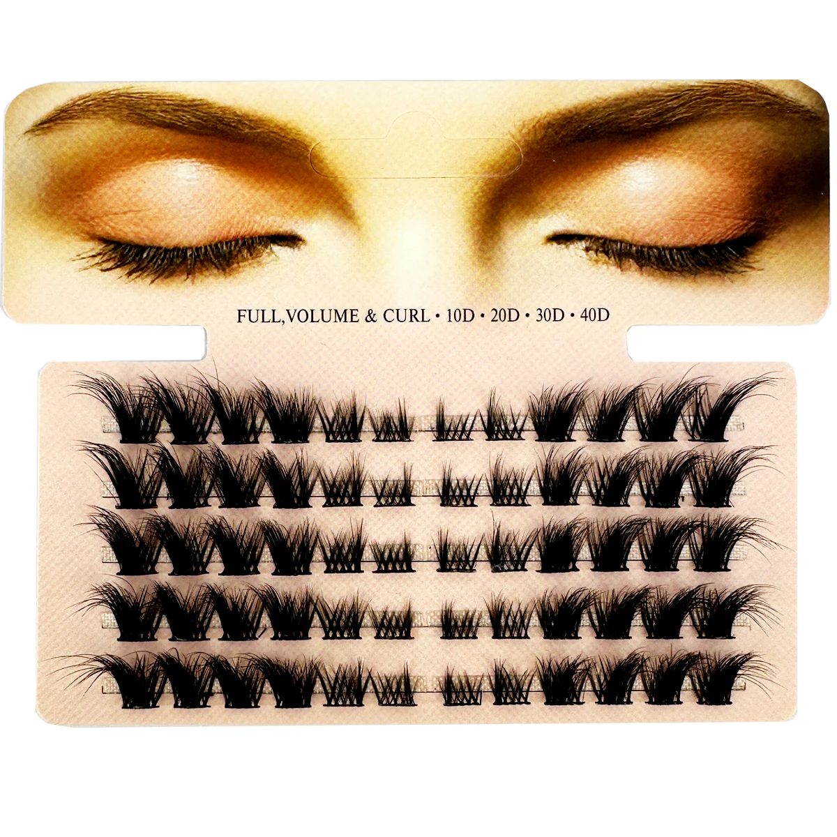Mix 3D Fluffy Single Cluster E - огляд і ціна Eyelash Extension Fox Eye