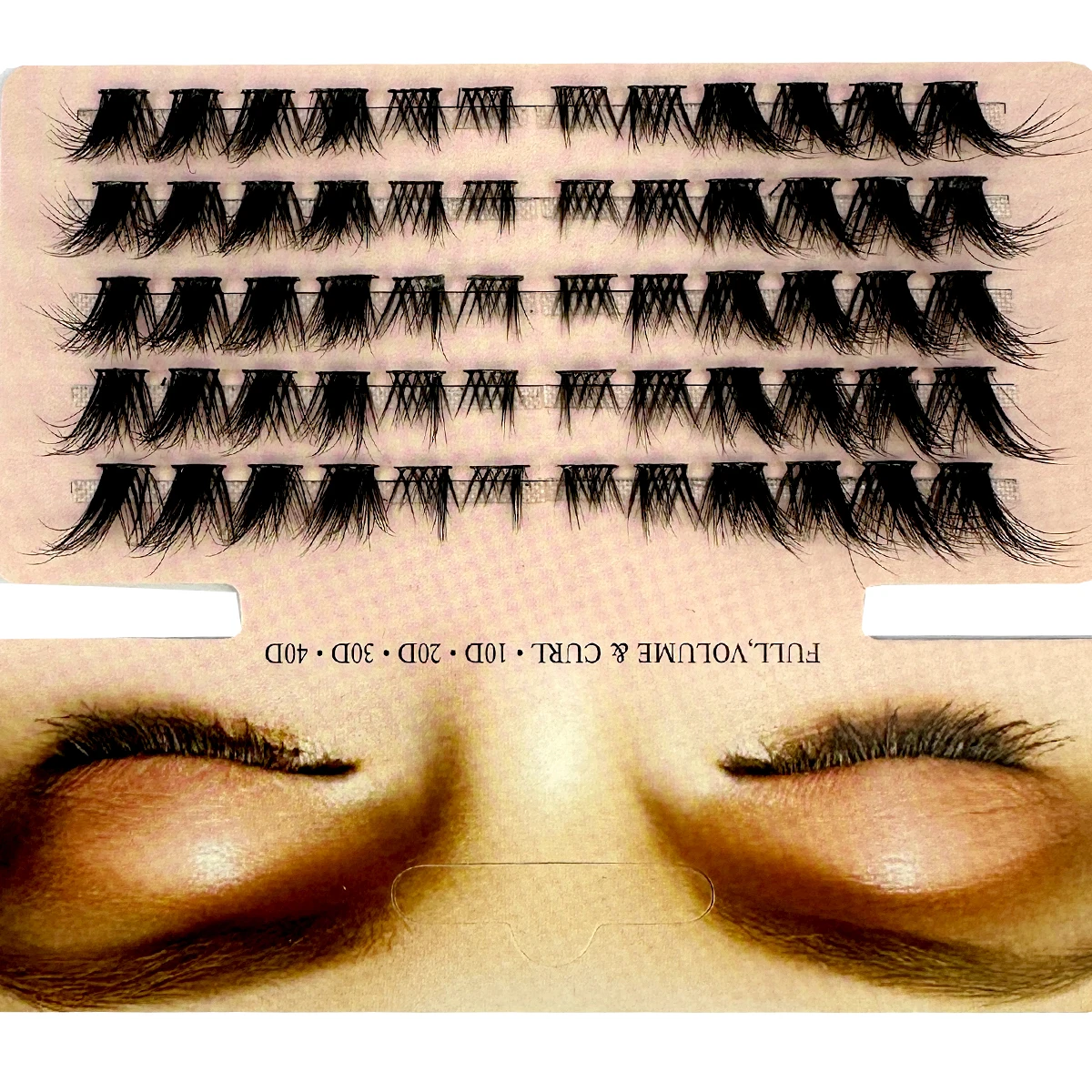 Mix 3D Fluffy Single Cluster E - огляд і ціна Eyelash Extension Fox Eye